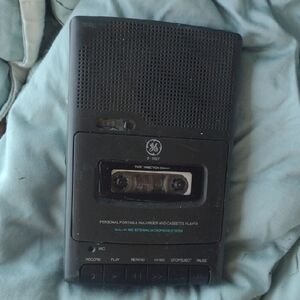 Black Portable Cassette Player